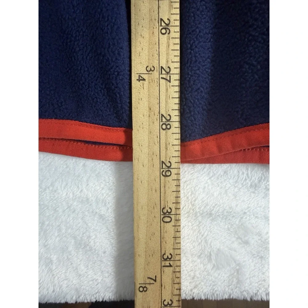 Lands'‎ End Pullover Men's XXL Heritage Fleece Snap Neck Teal/Navy Color Block